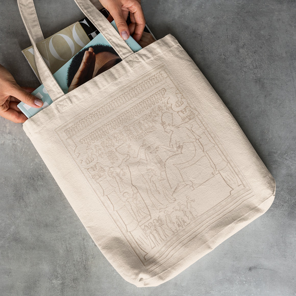 Egyptian Pharaoh Served by Queen Tote - Picture 2 of 5
